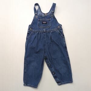 Vintage Oshkosh Bgosh Overalls Girls Size 24m Denim